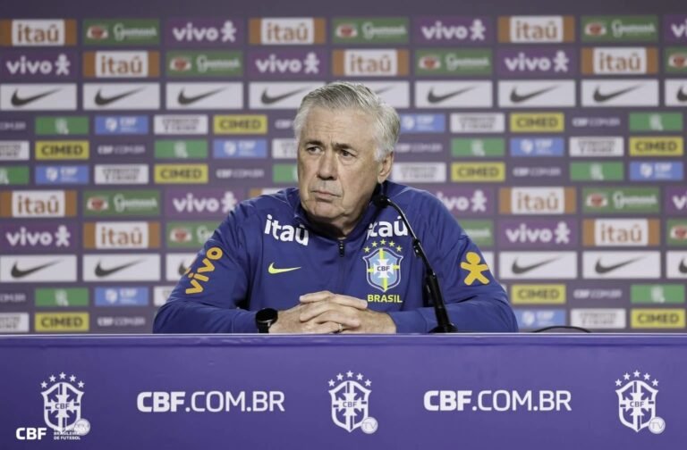 Ancelotti faz análise contundente sobre o futebol brasileiro: ‘Falta um pouco de qualidade’