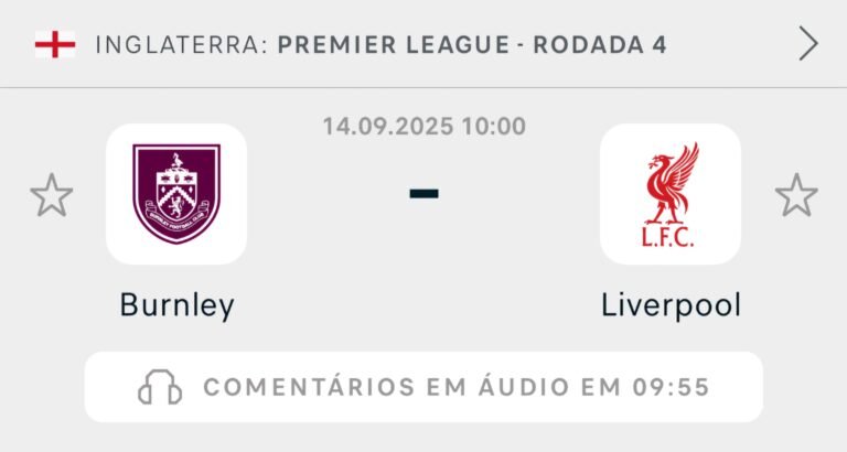 Burnley x Liverpool: Análise e Palpites para o Confronto da Premier League