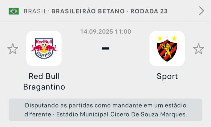 Bragantino x Sport | Palpite | Brasileirão Série A